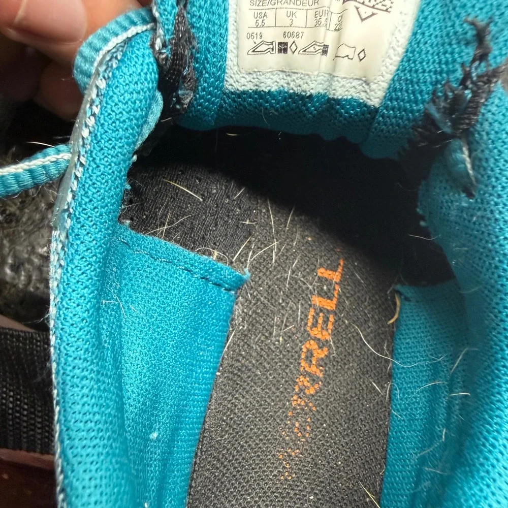 Merrell Bare Access XTR Sweeper Womens 5.5 Trail Running Shoes Teal Blue J99956